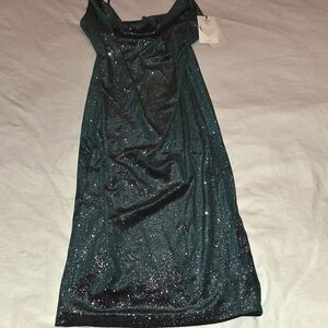 Iris Sparkling Green Midi Dress